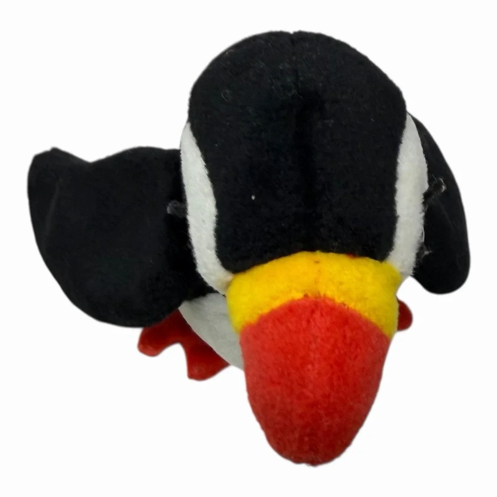 Vintage Ty Original Beanie Baby Puffer The Puffin Penguin Bird Toy‎ Retired 1997